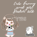 Sticker Cute Bunny and Girl WAStickerApps APK