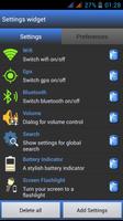 برنامه‌نما Easy Settings Widget عکس از صفحه