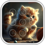 Cat-Passcode-Sperrbildschirm Zeichen
