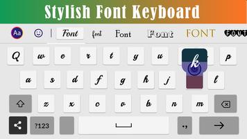 برنامه‌نما Fonts Keyboard - Font Style عکس از صفحه