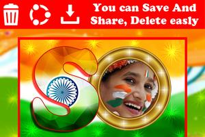 ABCD Indian Flag Letter Photo Frame Cartaz