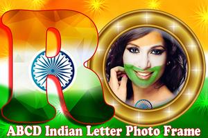 ABCD Indian Flag Letter Photo Frame imagem de tela 1