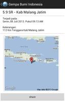 Gempa Bumi Indonesia ภาพหน้าจอ 3