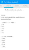 Tes Potensi Akademik تصوير الشاشة 1