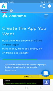 Andromo Free App Creator screenshot 1