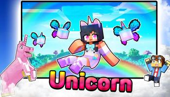 Unicorn Mod for Minecraft PE الملصق