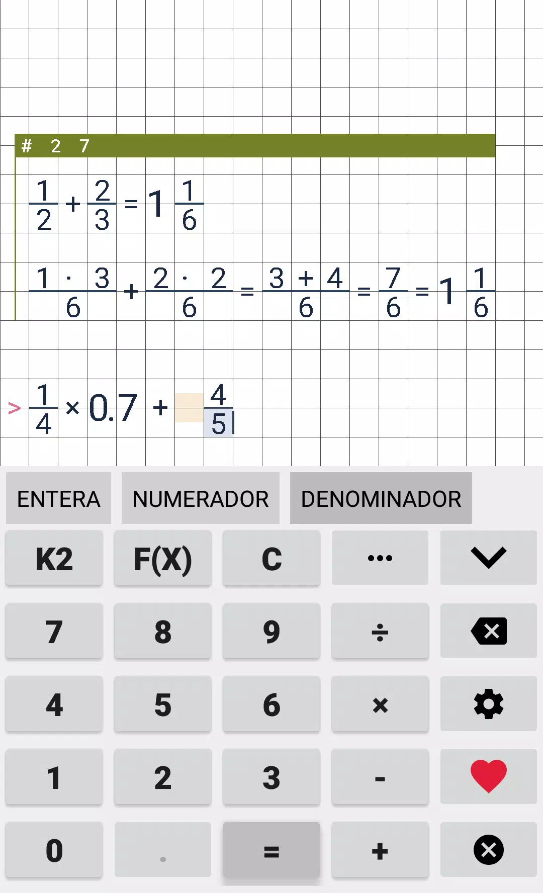 Descarga de APK de Fracciones calculadora para Android