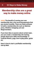 50 Ways to Make Money Online capture d'écran 2