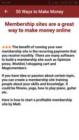 50 Ways to Make Money Online captura de pantalla 2