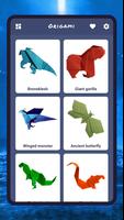Monstros de origami, criaturas Cartaz