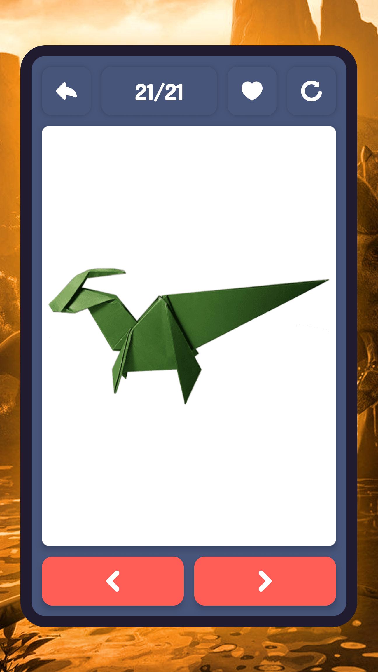Descarga de APK de Dinosaurios de origami para Android