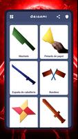 Armas de origami, esquemas. Poster