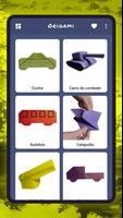 Carros y tanques en origami Poster