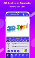3D Text Logo Creator Affiche
