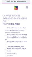 IGCSE Extended Question Paper (science,math,eng) Affiche