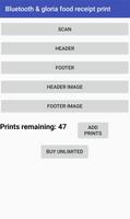 Bluetooth  & gloria food recei screenshot 2