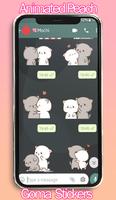 Animated Peach Goma stickers WAStickerApps-poster