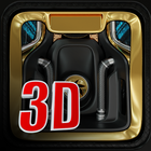 Car 3D Wallpaper Clock Theme simgesi
