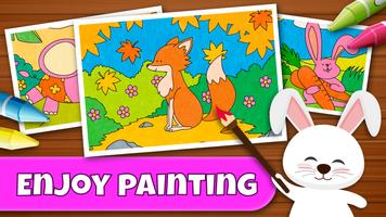 Animal Coloring Book for Kids پوسٹر