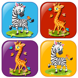 ”เกมหน่วยความจำสัตว์การศึกษาสำห