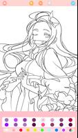 Permainan mewarnai anime art screenshot 1