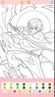 Permainan mewarnai anime art screenshot 2