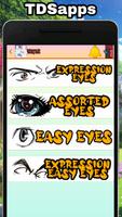 Anime Saç Gözler ve Pozlar Ekran Görüntüsü 1