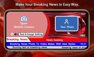 Breaking News Video Maker Affiche