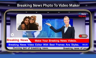 Breaking News Video Maker capture d'écran 1