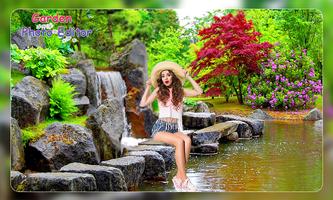 Garden Photo Frame Editor Affiche