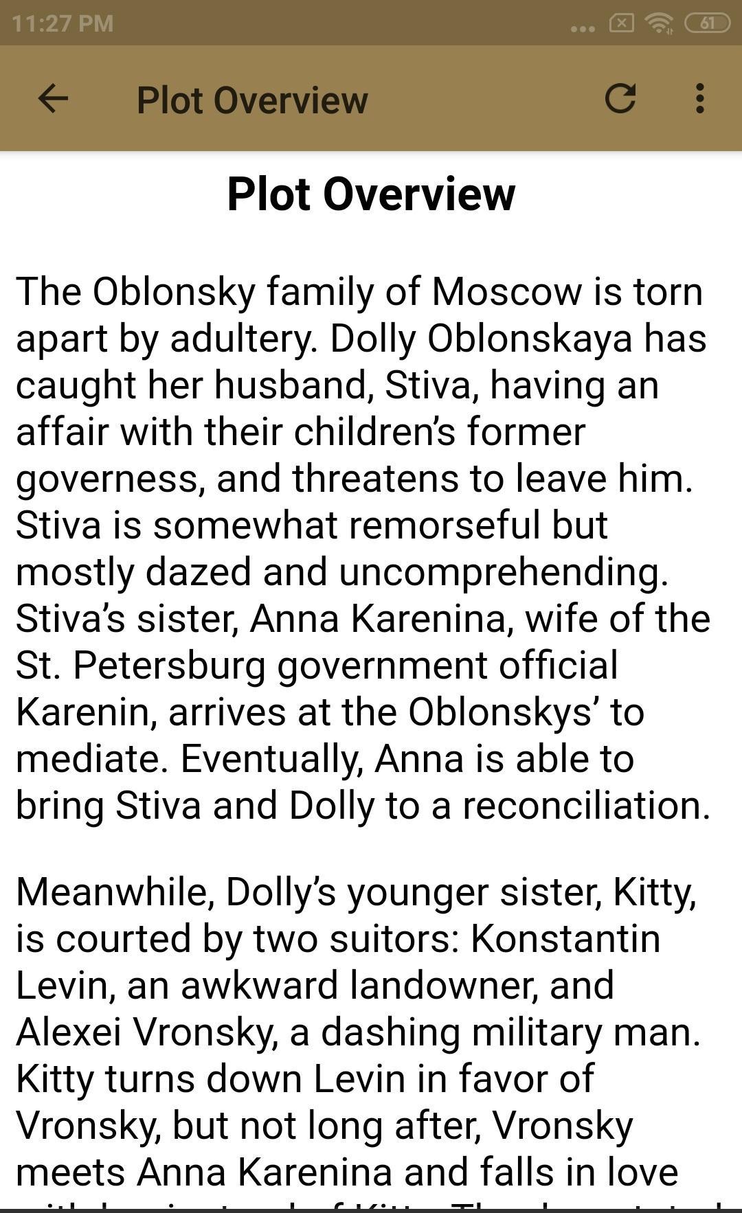 tolstoy anna karenina summary