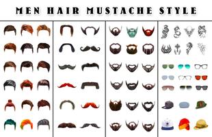 برنامه‌نما Men Hair Mustache Style -  Boy Photo Editor عکس از صفحه