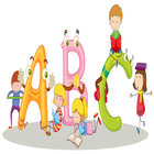 Icona abc alphabet phonic sound - rhymes for kids