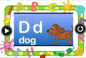 Poster abc alphabet phonic sound - rhymes for kids