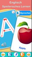 ABC Englisches Alphabet Karten Plakat