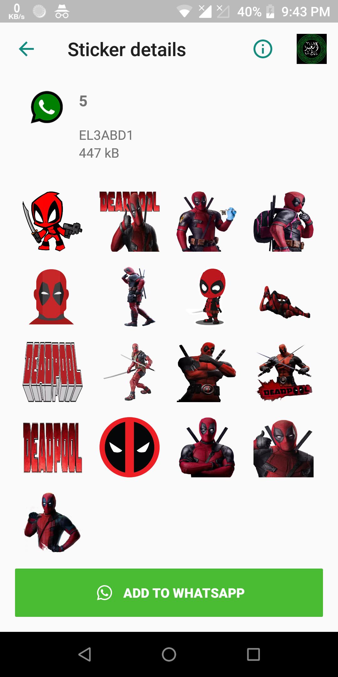 Deadpool Stickers For Whatsapp Wastickerapps For Android Apk