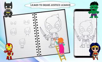 How to draw Justice League poster