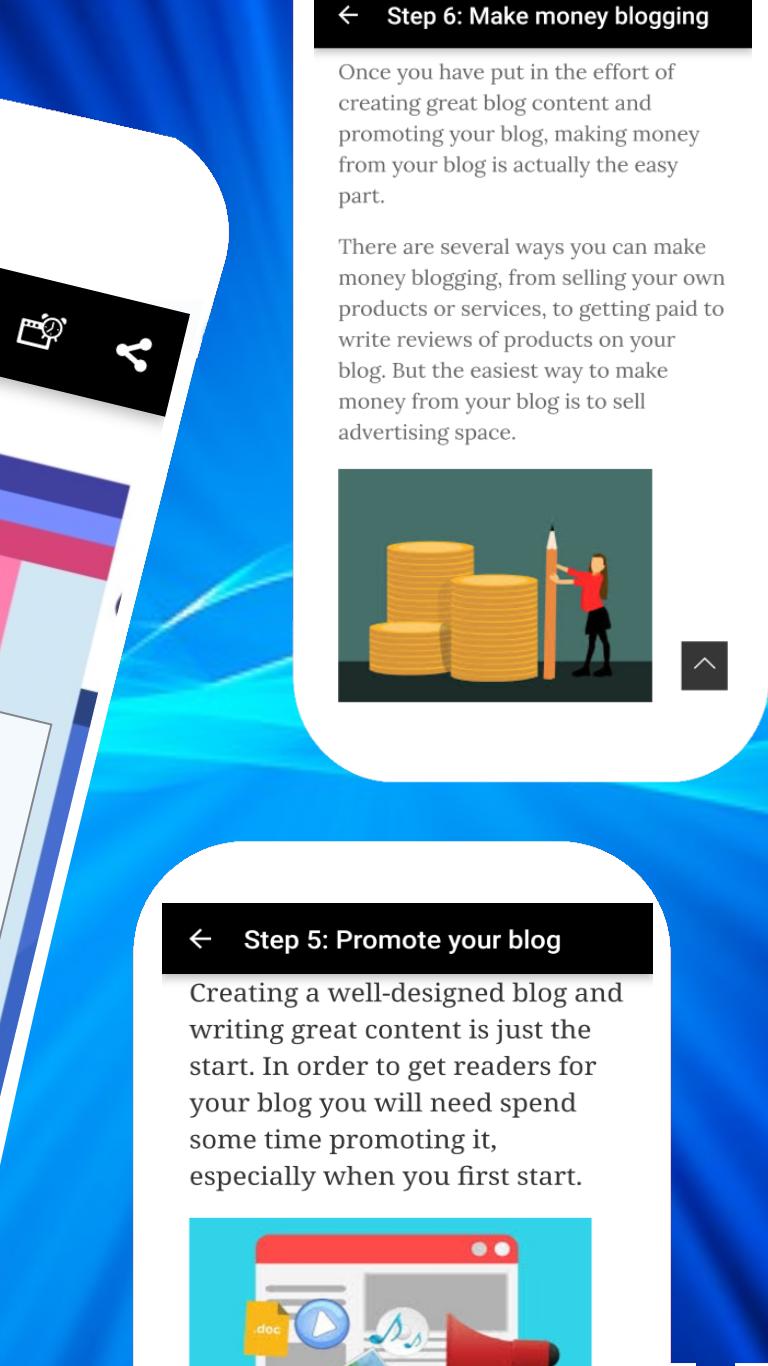 Blog writing guide: become a blogger & earn money para Android