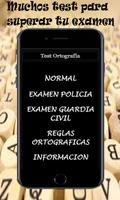 Test Ortografía para Exámenes y Oposiciones poster