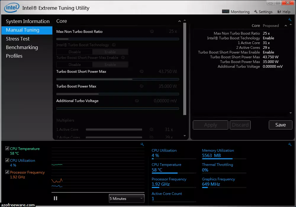 Intel Extreme Tuning Utility (XTU)