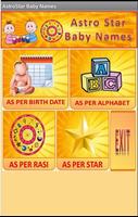 Baby Names & Birth Star Plakat