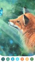 Fox Coloring Book الملصق