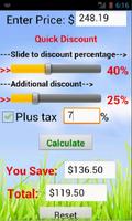 Quick Discount Calculator capture d'écran 3