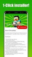 GUN MOD for Minecraft постер