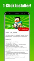 GUN MOD for Minecraft الملصق