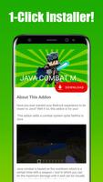 JAVA COMBAT Mod for Minecraft الملصق