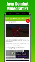 JAVA COMBAT Mod for Minecraft syot layar 1