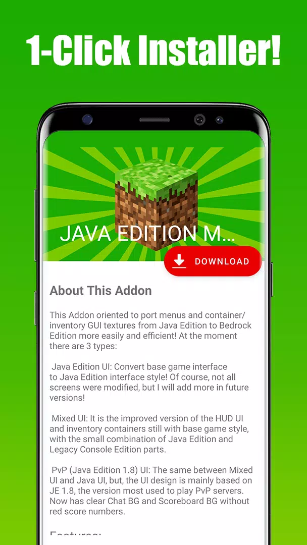 JAVA EDITION Mod for Minecraft APK for Android Download