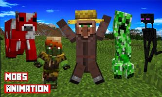 Mob Animations Mods for MCPE โปสเตอร์