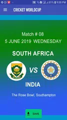 Cricket Worldcup 2019 Live Score APK download
